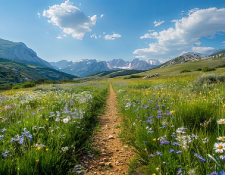 path through a colorful meadow in the mountains do 2024 03 27 21 35 16 utc modif